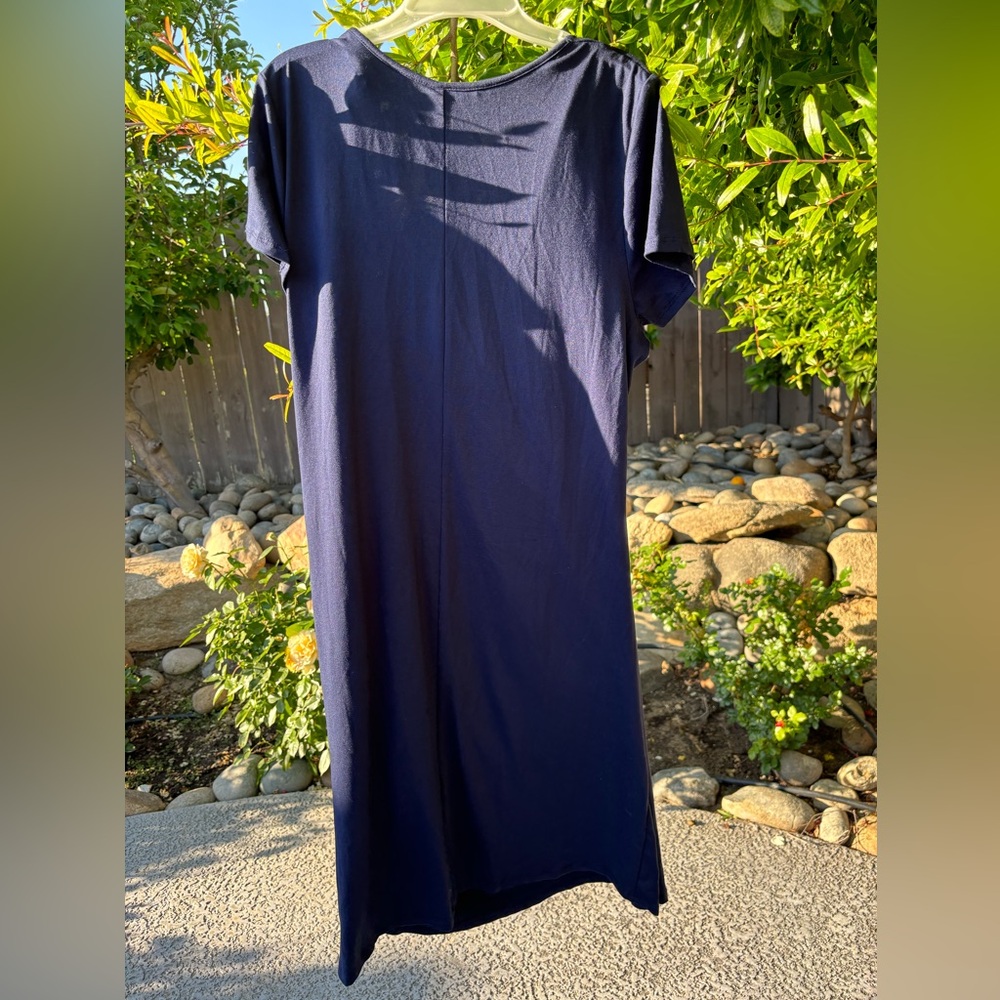 24 seven plus size comfort Apparel short sleeve v-neck faux wrap dress size 1X - Picture 8 of 8
